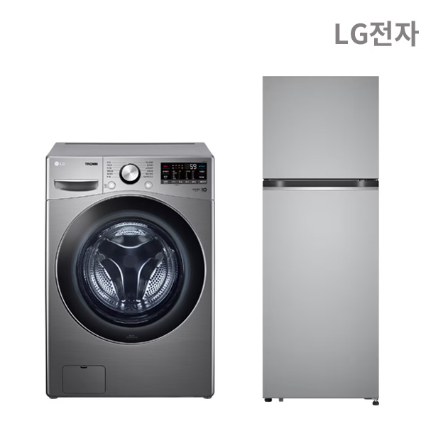 [스마트]LG 세탁기 15kg+냉장고 241L