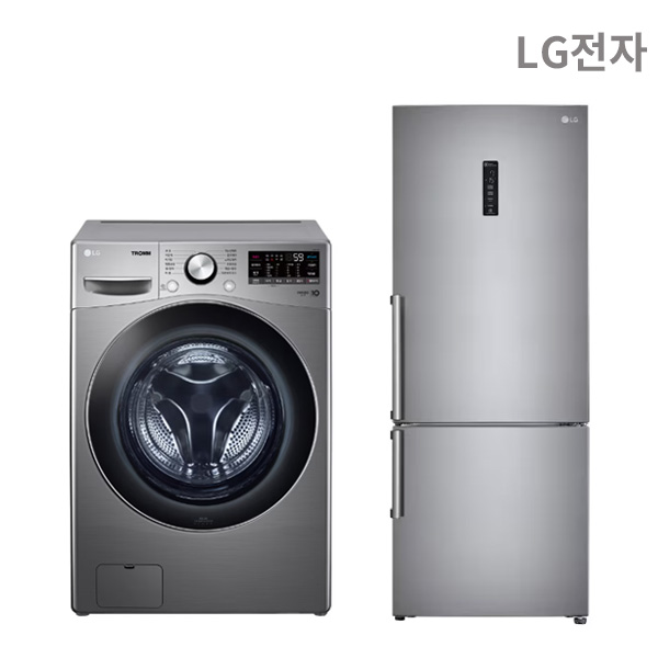 [스마트]LG 세탁기 15kg+냉장고 462L