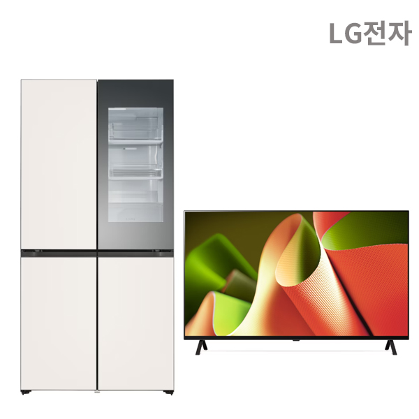 [스마트]LG 빌트인 냉장고 610L+올레드 TV 55인치