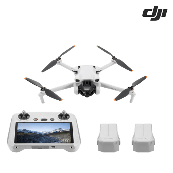 [이니렌탈]DJI Mini 3 플라이 모어 콤보 플러스 드론 (DJI RC 포함)