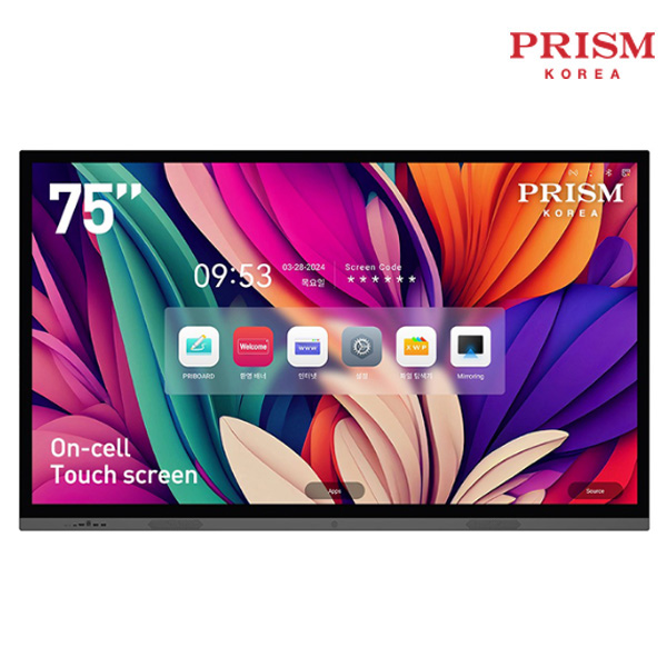 [동양렌탈]프리즘코리아 전자칠판 189cm On-Cell
