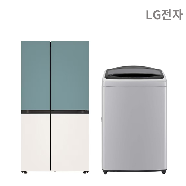 [스마트]LG 양문형 냉장고 832L+통돌이 세탁기 17kg